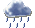 Averses le matin, puis faible pluie l'après-midi